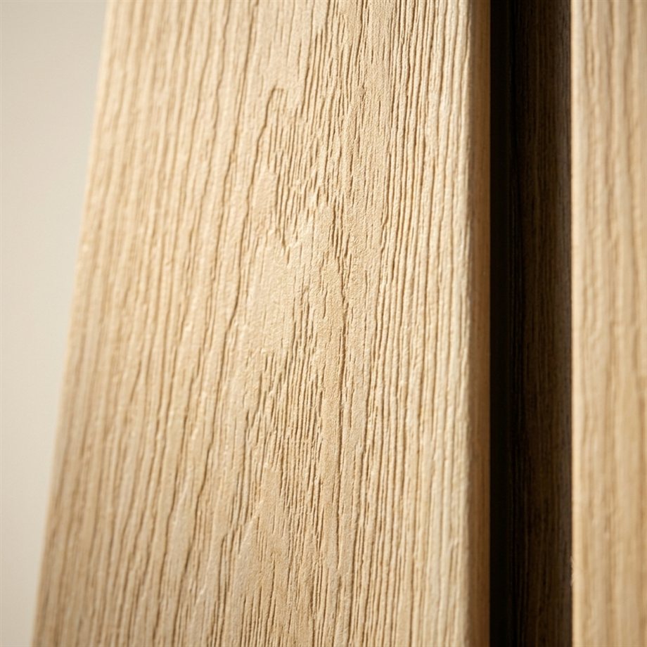 Light oak WPC panel texture — close-up detail