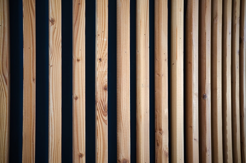 WPC vertical timber slat panels — dramatic dark finish